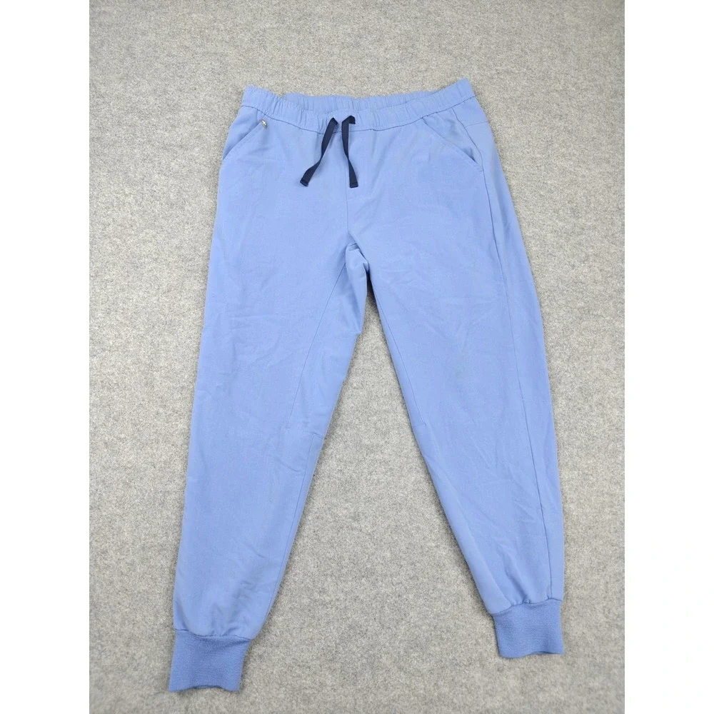 FIGS Scrub Pants Mens Medium Short‎ Blue Technical Collection Jogger Drawstring